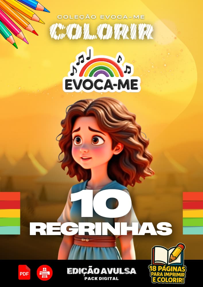 Pack Avulso – 10 REGRINHAS (18 desenhos)