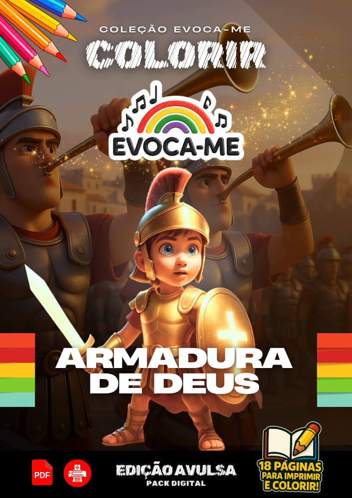 Pack Avulso – ARMADURA DE DEUS (18 desenhos)