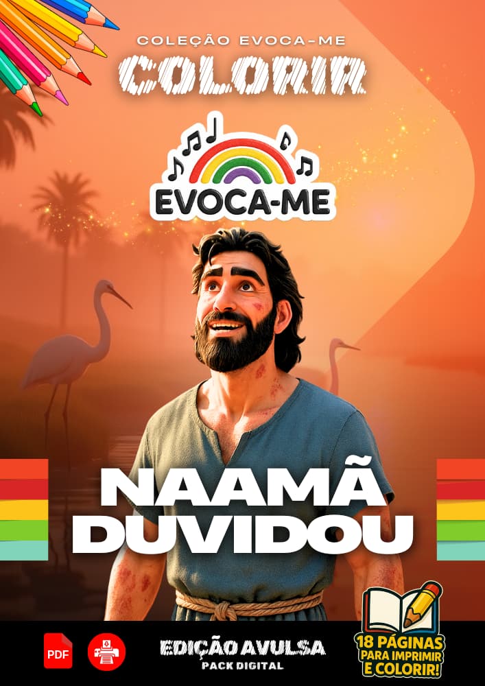 Pack Avulso – NAAMÃ DUVIDOU (18 desenhos)